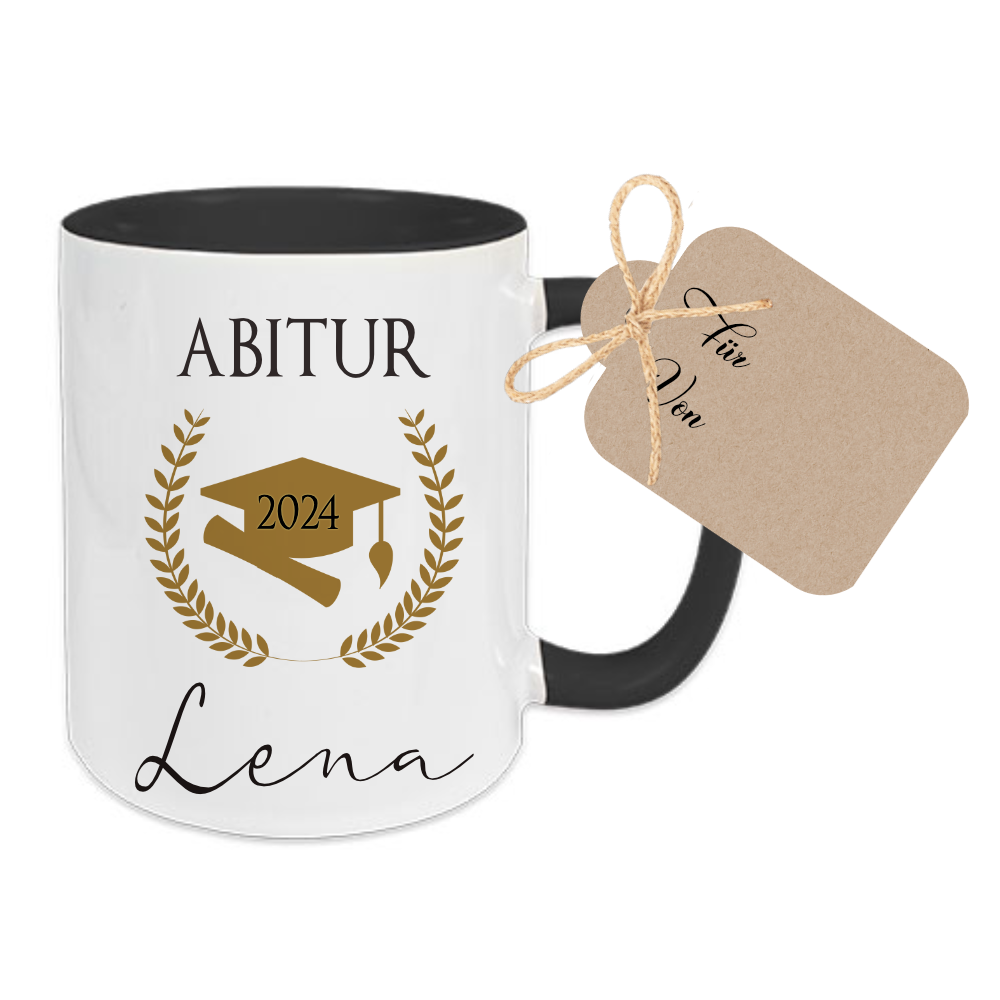 Kilala Abitur Tasse 2025 Personalisiert – Keramikbecher 300 Ml Mit Spruch, Geschenkidee Für Abiturienten