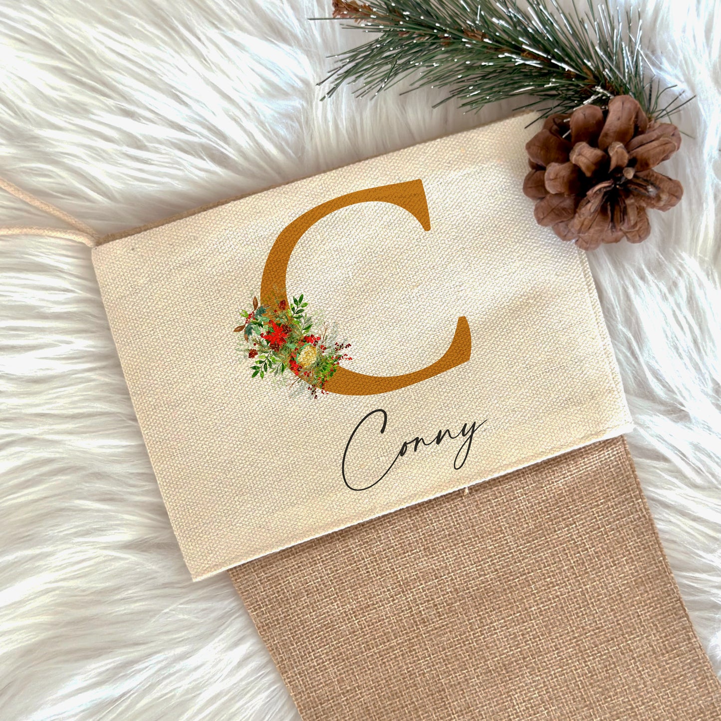 Nikolausstrumpf Name Weihnachtsstrumpf Geschenk Weihnachten