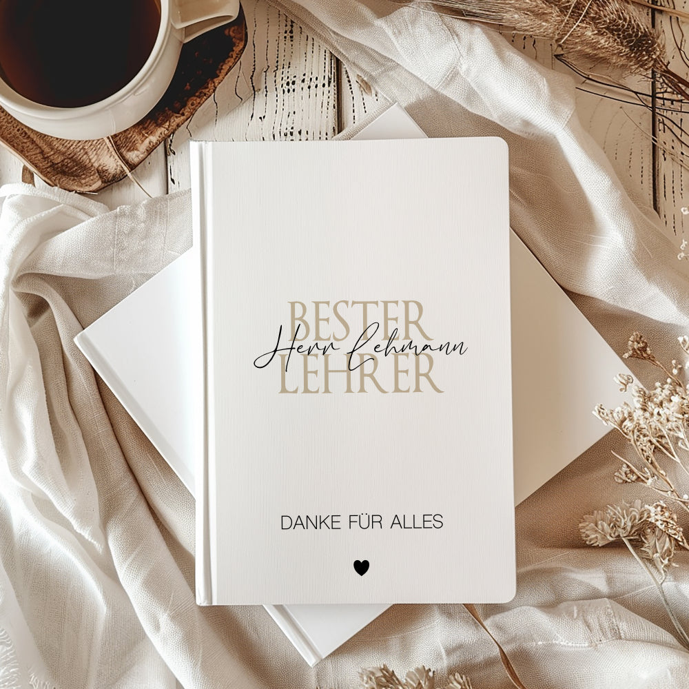 Notizbuch mit Namen Lehrerin Abschiedsgeschenk Lehrer Geschenk Dankeschön