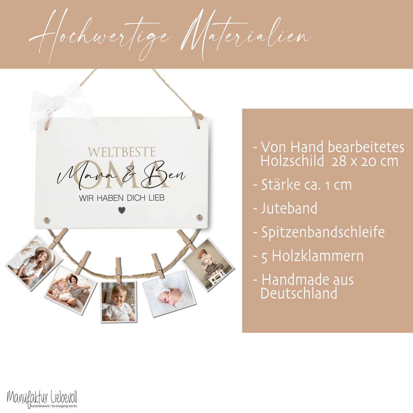 Fotogeschenk Oma Geschenk Geburtstag Geburtstagsgeschenk Großmutter Namen