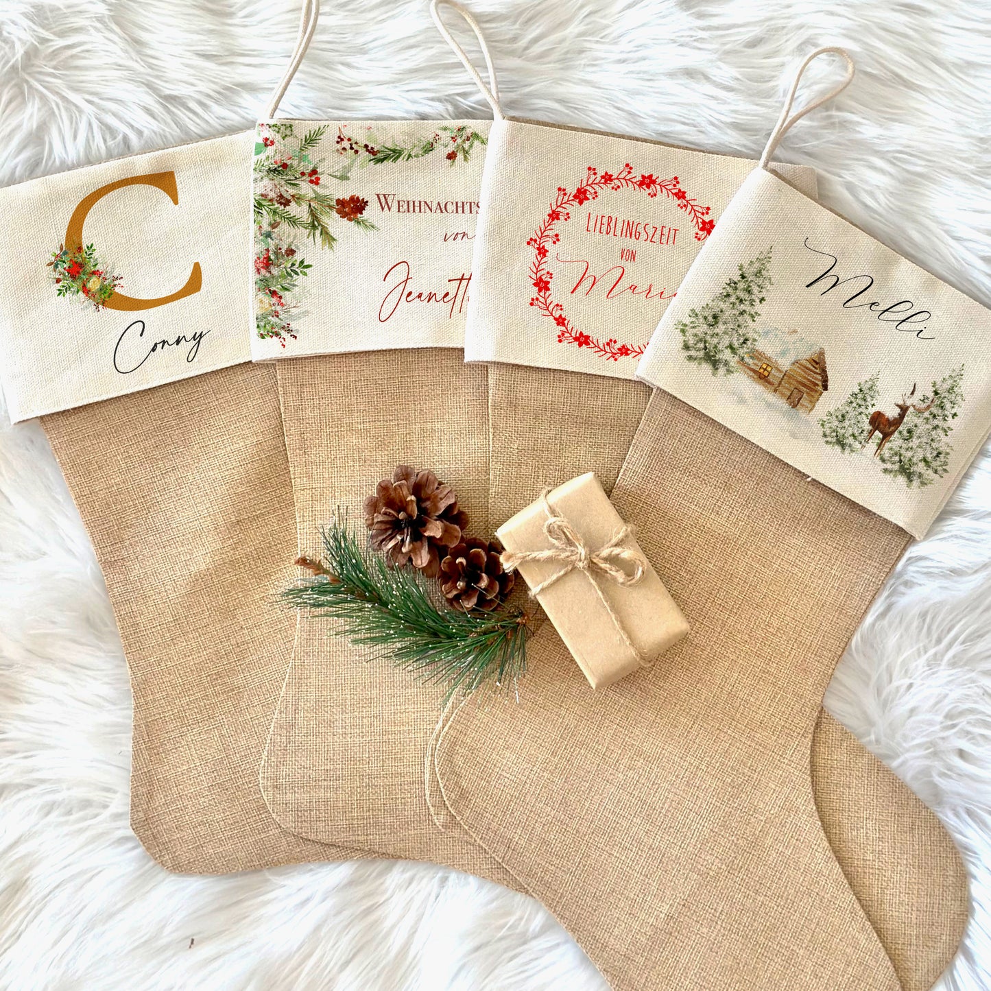 Nikolausstrumpf Name Weihnachtsstrumpf Geschenk Weihnachten