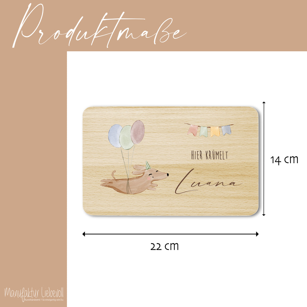 Frühstücksbrett personalisiertes Babygeschenk Geburt Taufe Baby Taufgeschenk Schneidebrett mit Namen| Große Motivauswahl