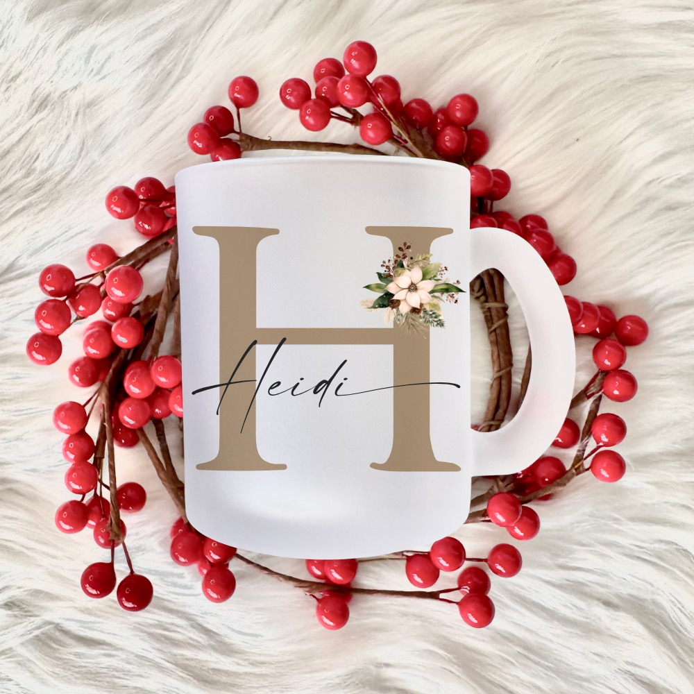 Weihnachtstasse mit Namen als Geschenkidee