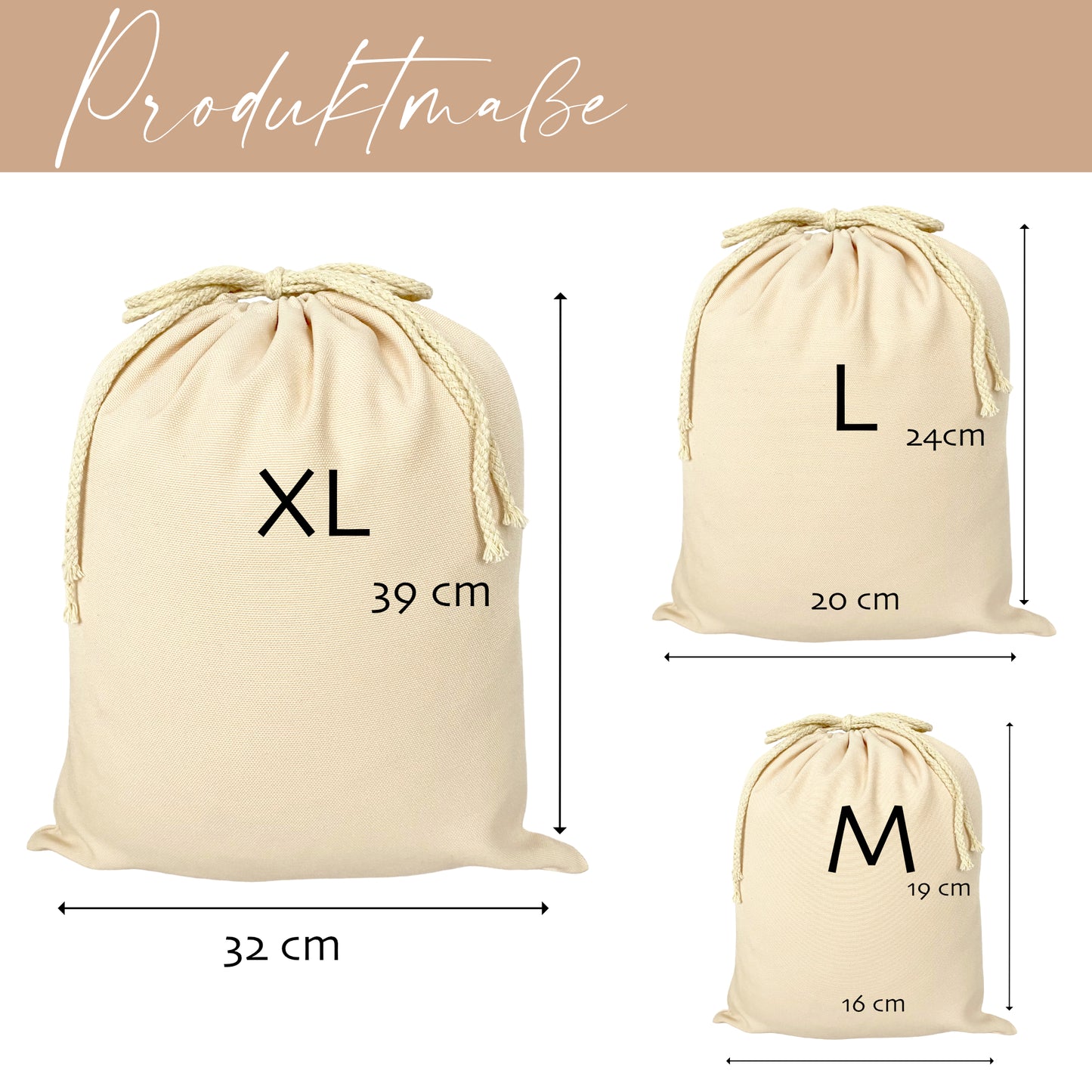 Nikolaussack Weihnachtsmannsack Geschenkesack Name Kinder