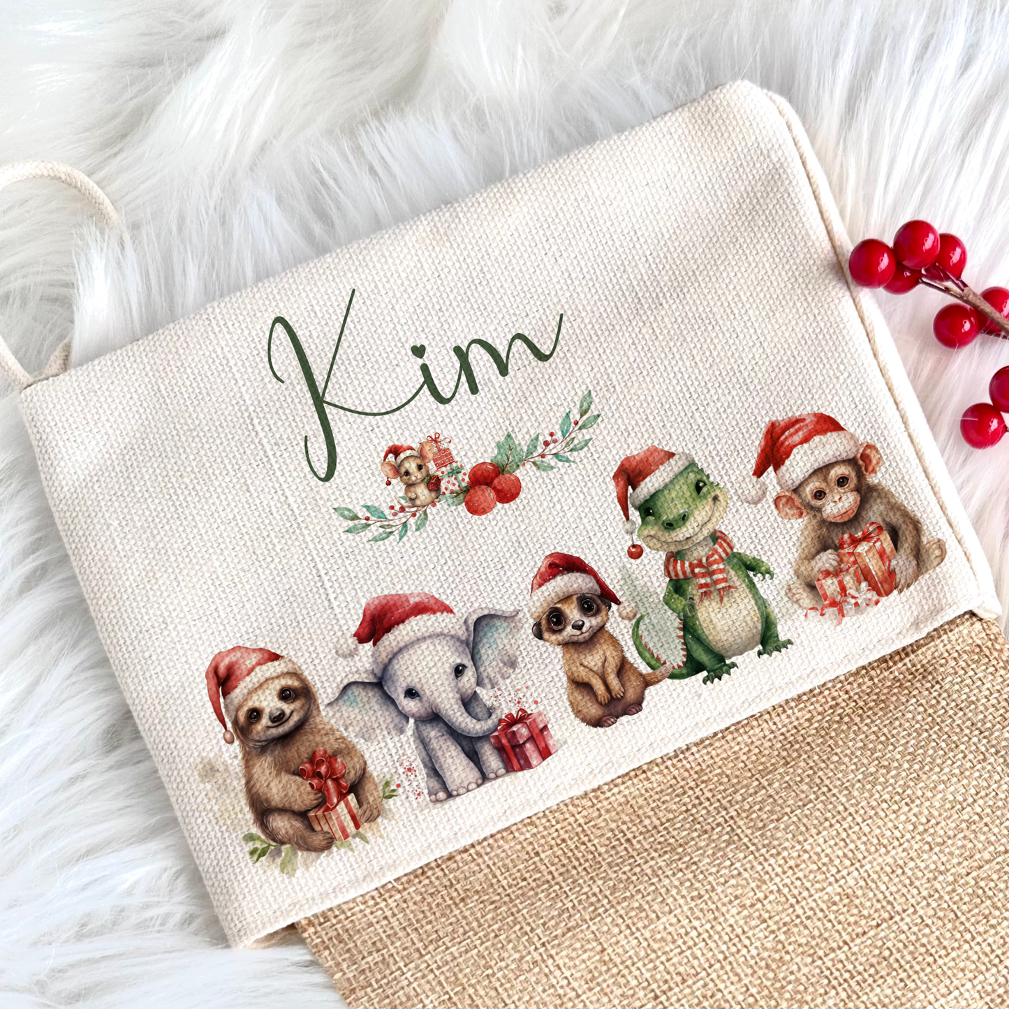 Nikolausstrumpf mit Namen für Mädchen und Jungen als Geschenkidee