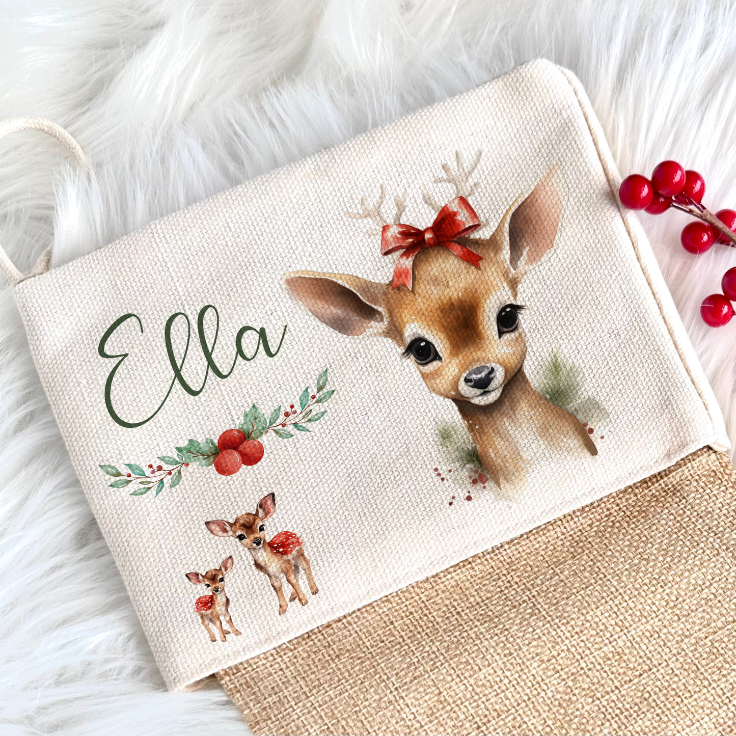 Nikolausstrumpf mit Namen für Mädchen und Jungen als Geschenkidee