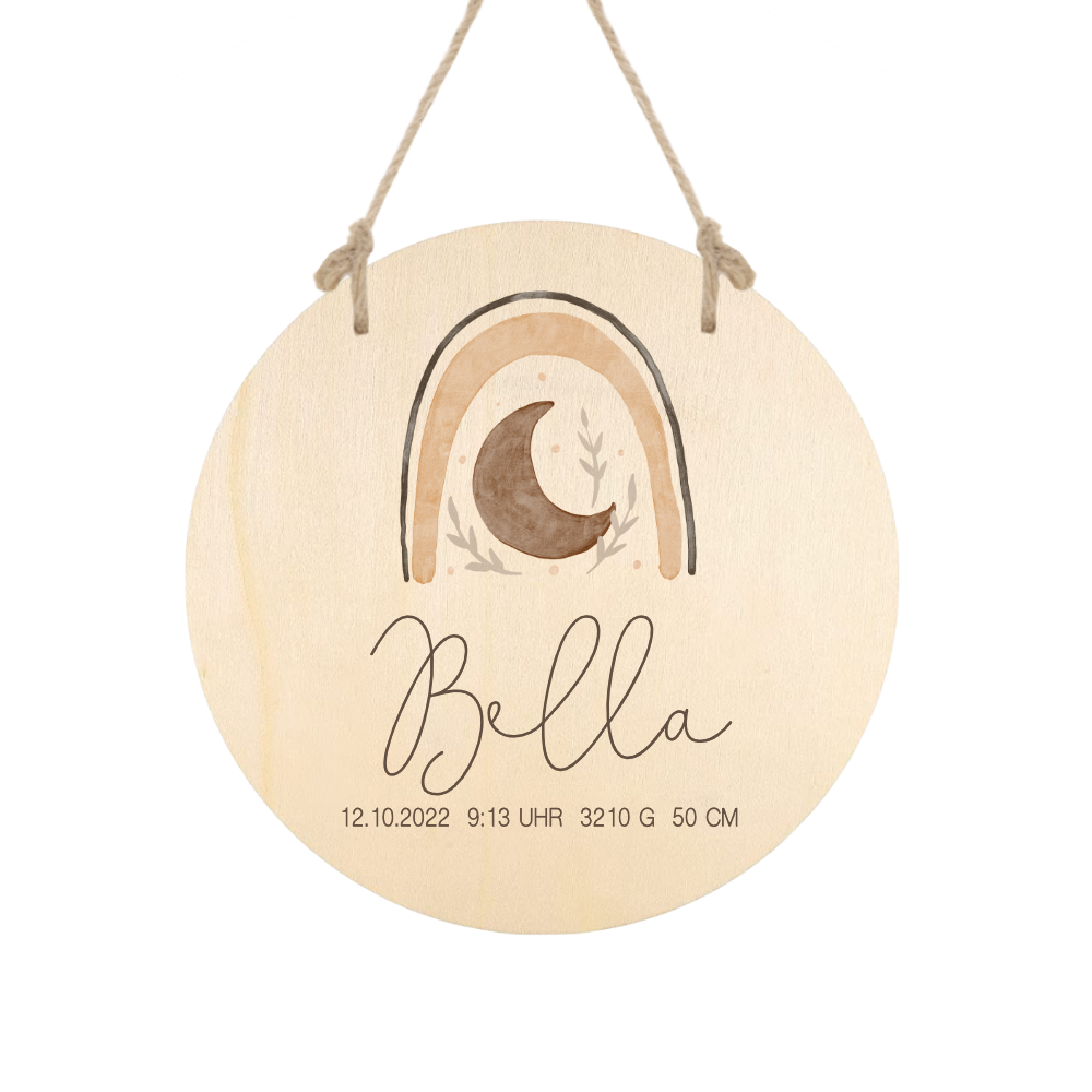 6er Set Holz-Sticker Mit Baby-Motiven & Glitzer – Für Geschenke, Karten, Kinderzimmer-Deko