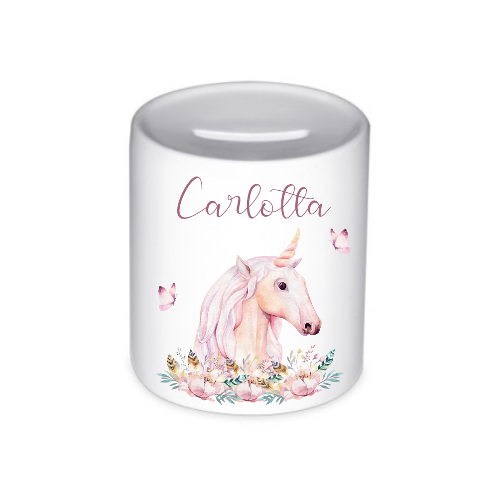 Tiermotiv Spardose Waschbär mit Namen für Kinder | Personalisiertes Geschenk für Mädchen u. Jungen | Originelles Geldgeschenk u. handgefertigte Geschenkidee | 11 Motive zur Auswahl