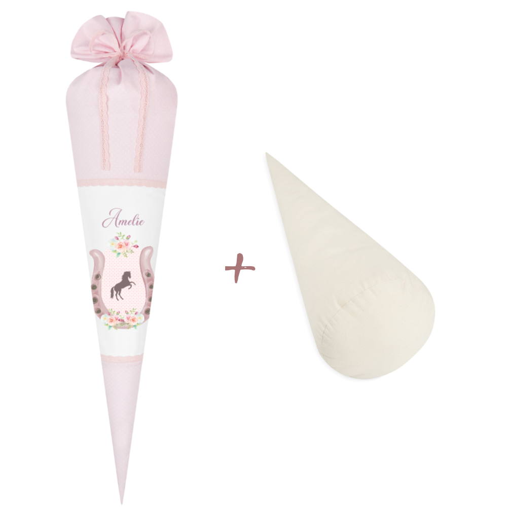 Schultüte für Mädchen mit Füllkissen