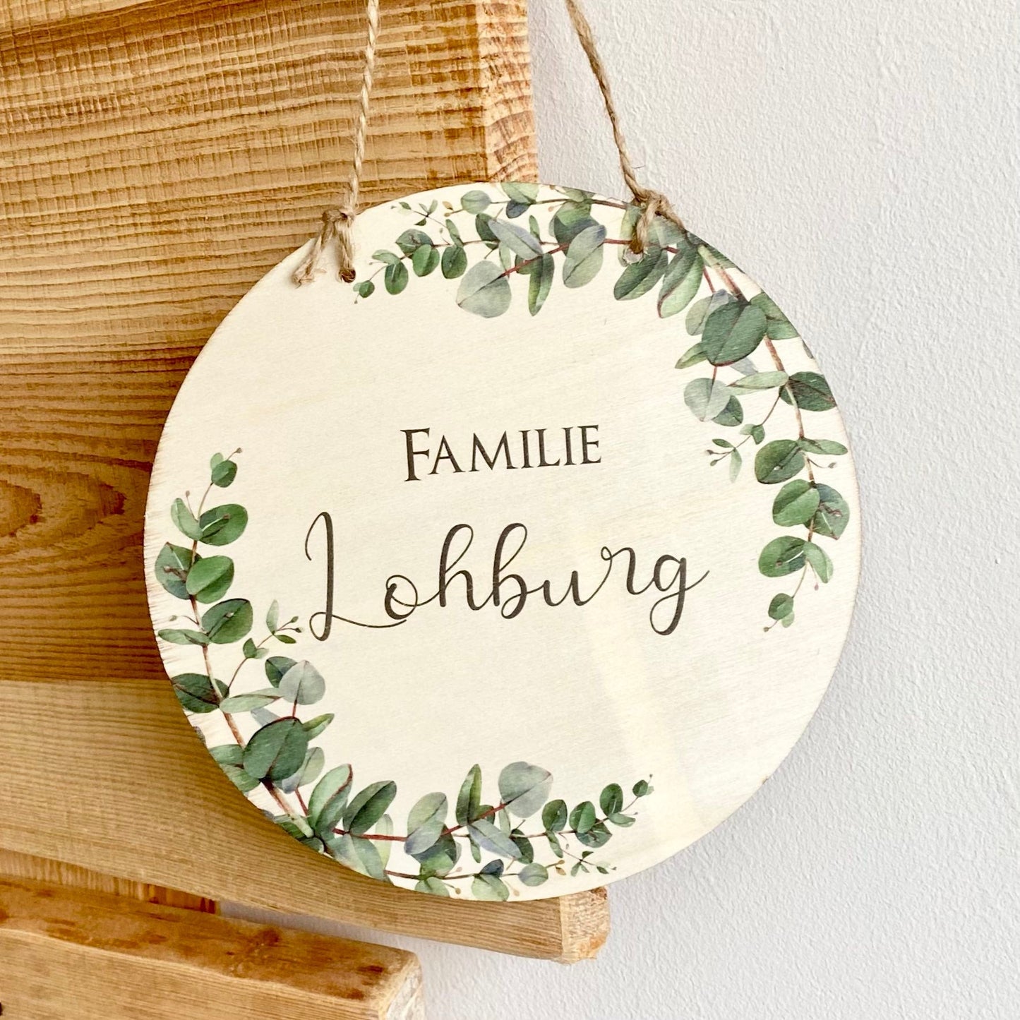 Familienschild "Wildblumen" mit dem Namen der Familie | Besondere Wohndeko u. liebevolles Geschenk für Familien "Autumn" | 3 Motivvarianten zur Auswahl