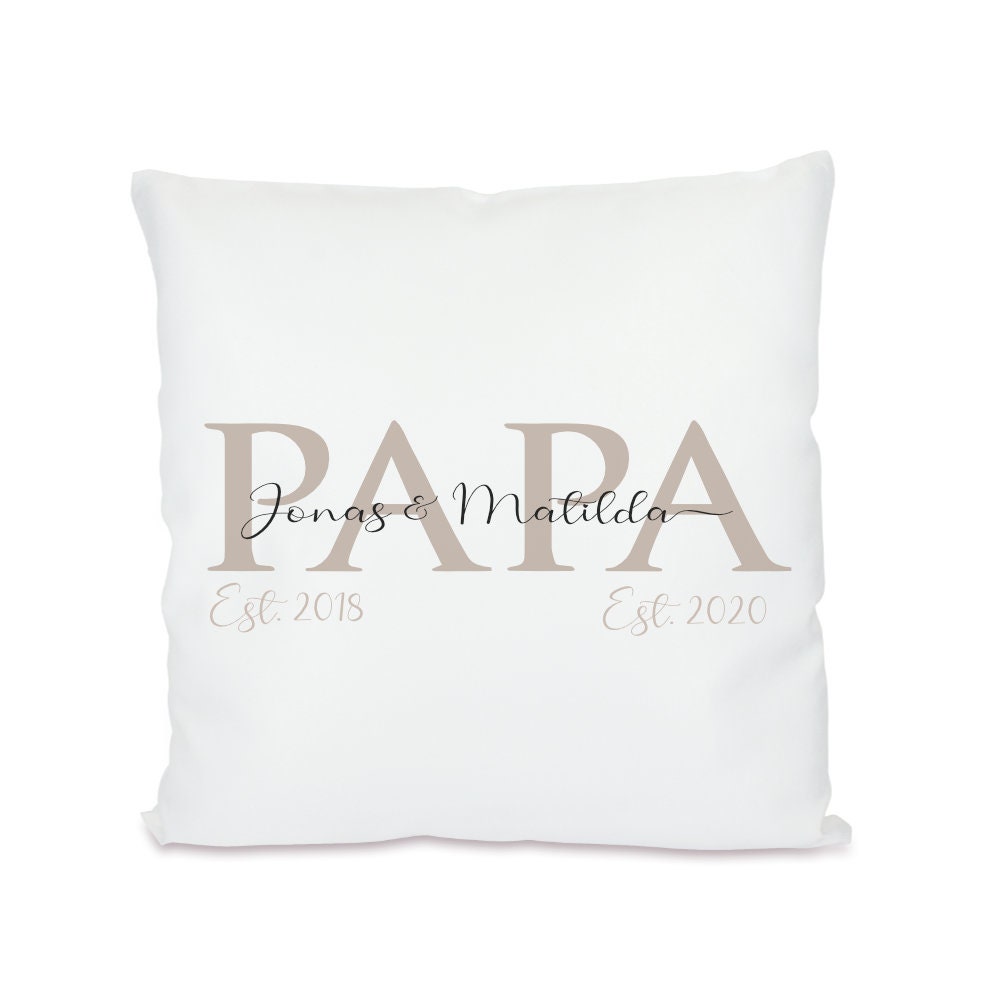 Kissen für die Mama | Personalisiertes Geschenk mit Namen des Kindes | Besondere Geschenkidee für Mütter | 4 Motivvarianten zur Auswahl