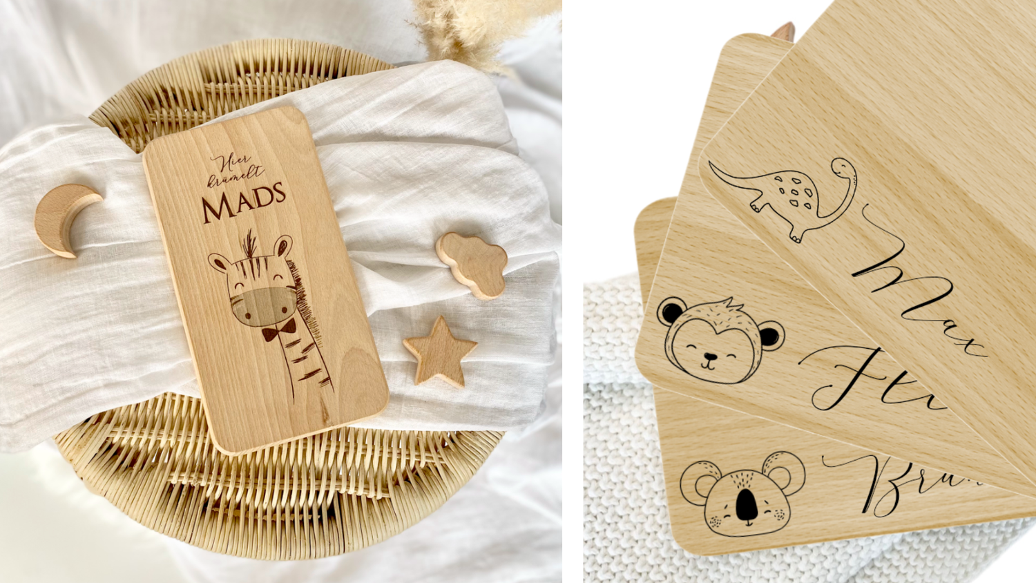 Frühstücksbrettchen Personalisiert Geschenk Kind 