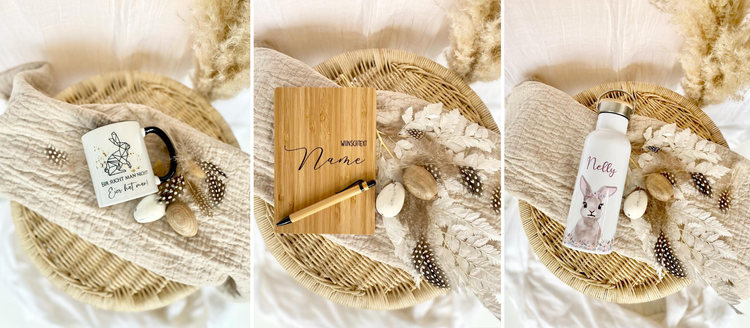 Personalisierte Ostergeschenke.