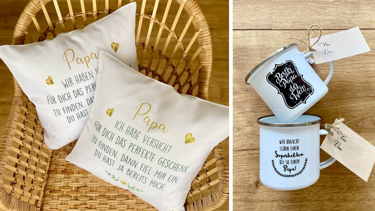 Personalisierte Geschenke u. persönliche Geschenkideen für Väter, deinen Papa.