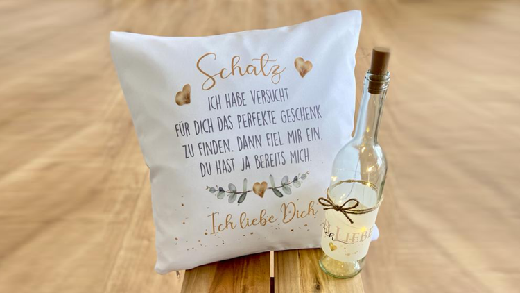 Geschenke für Paare, Verliebte zum Jahrestag, Valentinstag, Weihnachten.