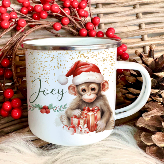 Kinder Tasse mit Namen als Nikolaus Weihnachtsgeschenk