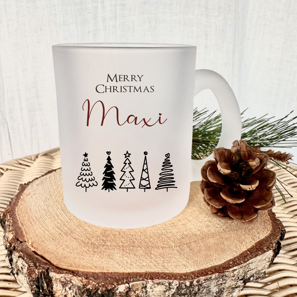 Personalisierte Glastasse für Glühwein