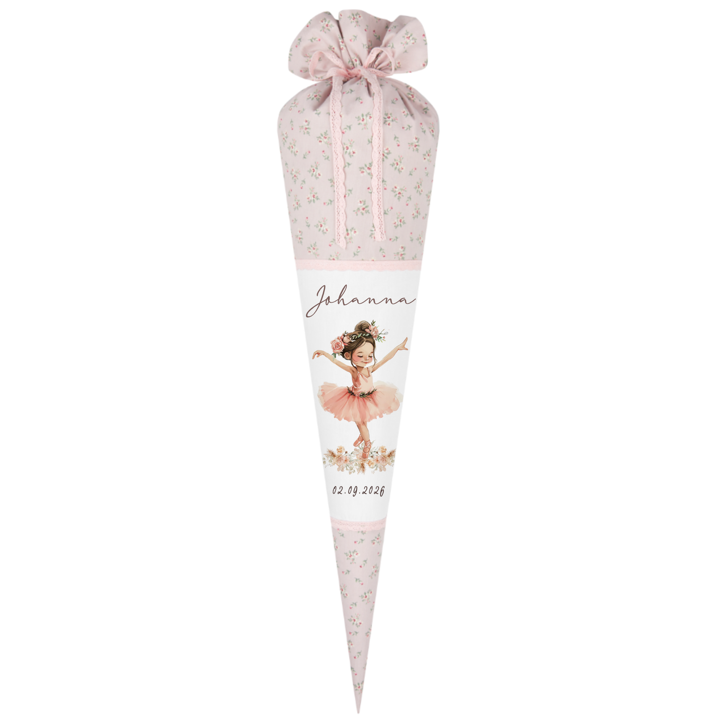 Schultüte Mädchen Personalisiert Schultüte Stoff Ballett Zuckertüte Mädchen Schultüte Ballerina Einschulung Stoff Tänzerin Schultüte