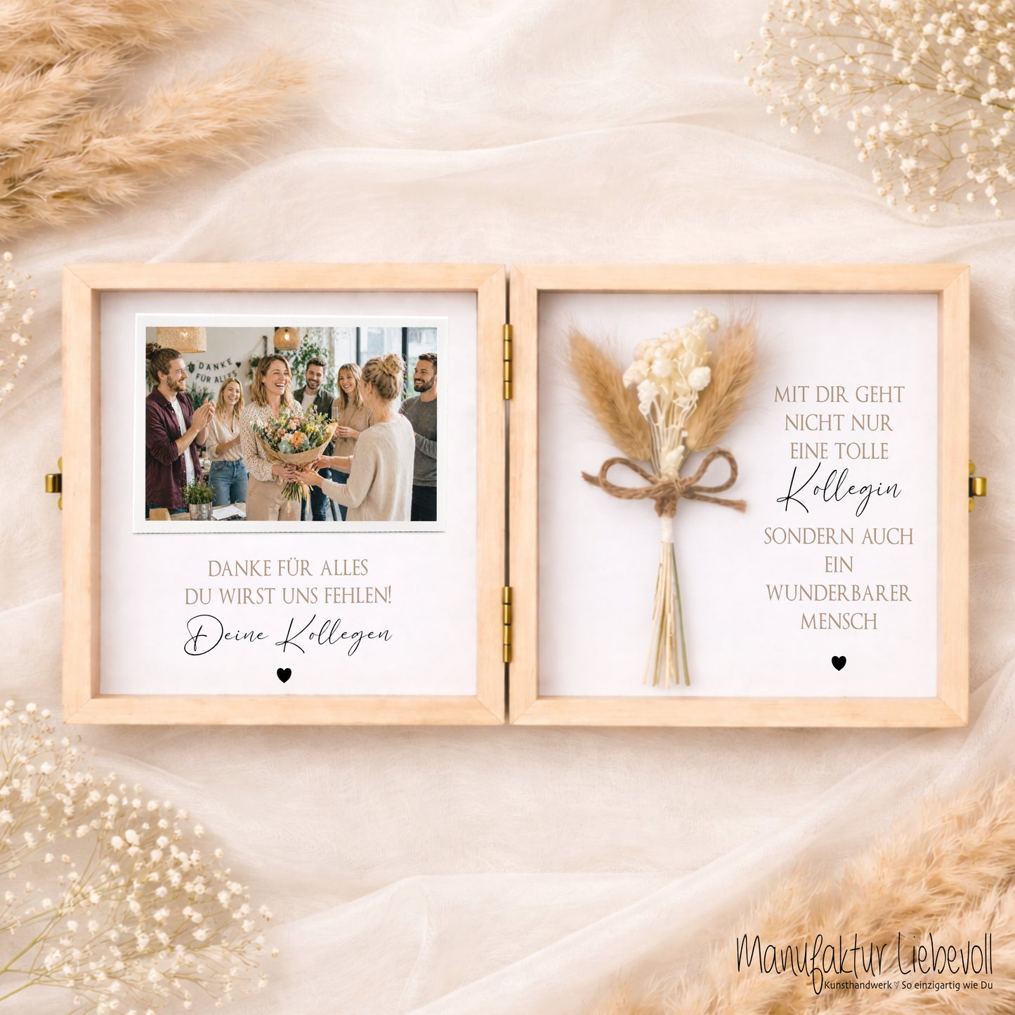 Abschiedsgeschenk Kollegin Kollege personalisiert | Jobwechsel Geschenk | Danke Geschenk Arbeit Holzbox mit Namen