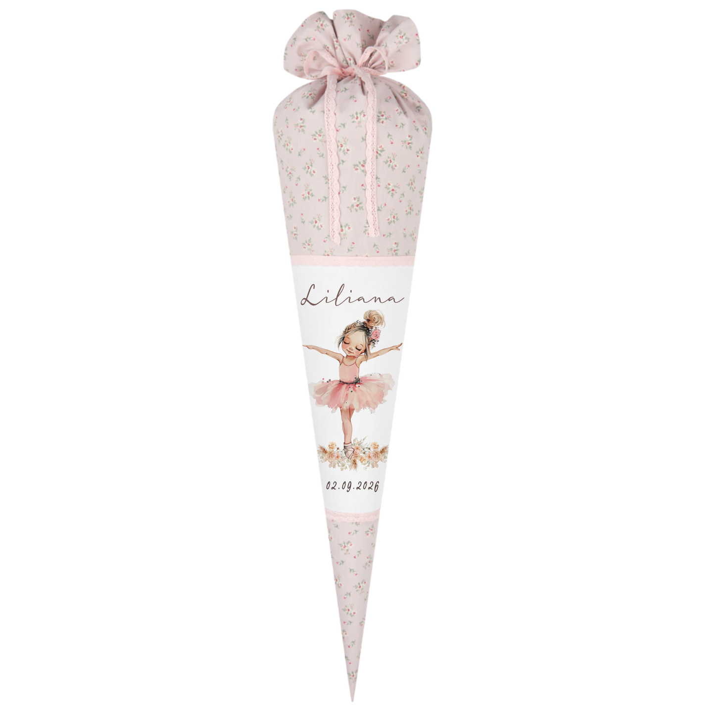 Schultüte Mädchen Personalisiert Schultüte Stoff Ballett Zuckertüte Mädchen Schultüte Tänzerin Einschulung Stoff Ballerina Schultüte