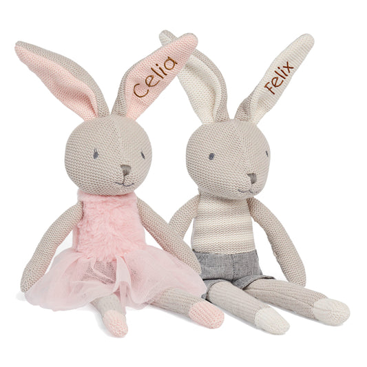Personalisierte Stoffhasen für Babys, Kleinkinder, Kinder