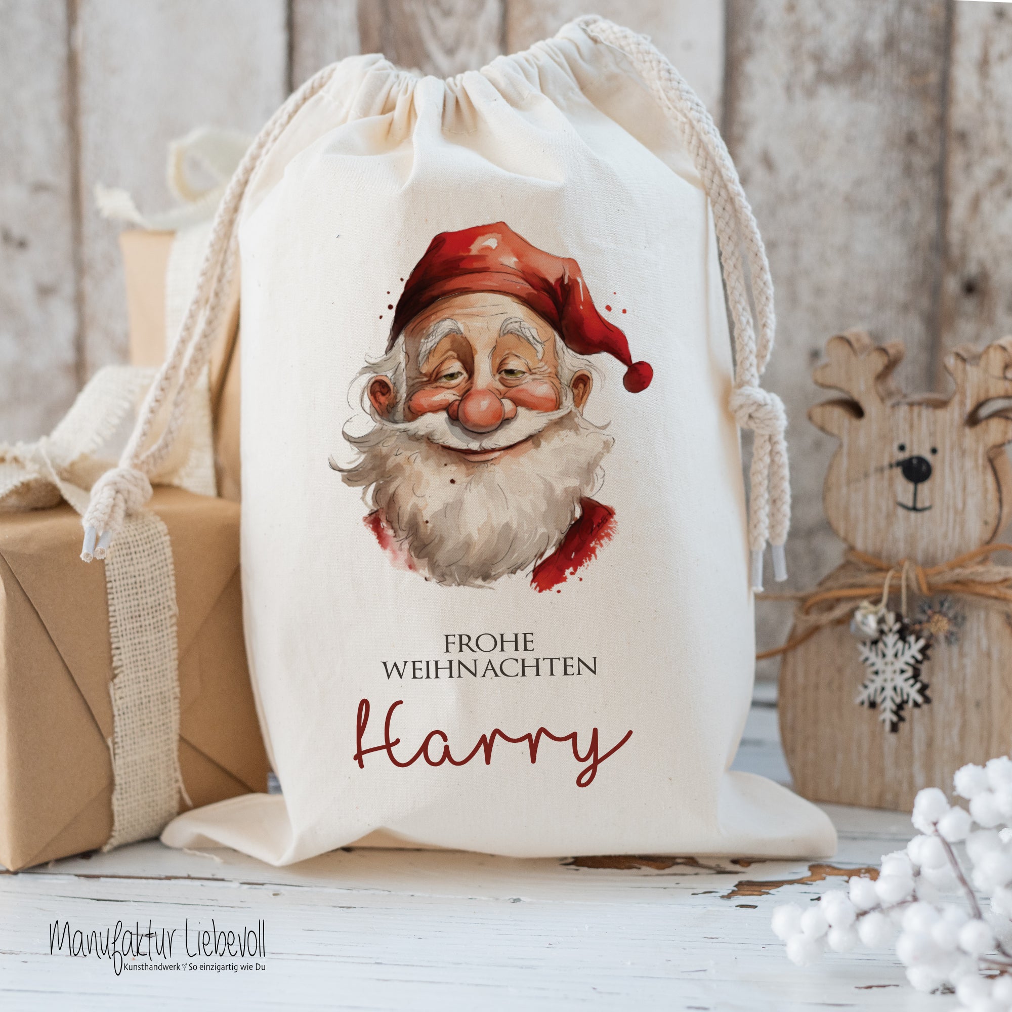 4 Weihnachtsstrümpfe Aus Plüsch – 45,7 Cm, Mit Schneeflocken, Für Kamin & Baumdeko