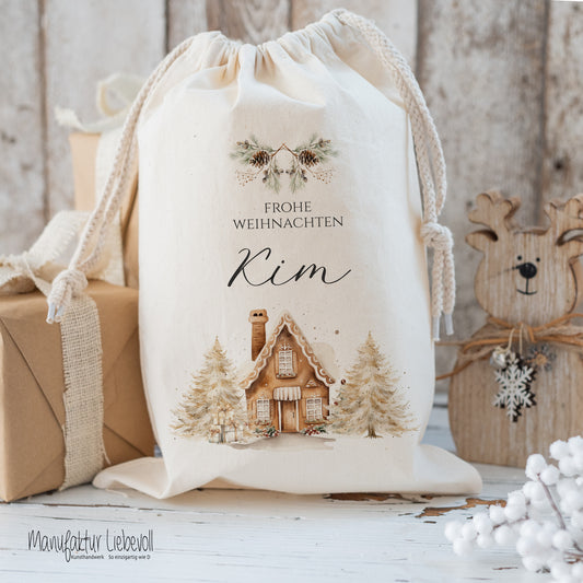 Personalisierter Geschenkesack zum Befüllen für Kinder und Erwachsene zu Weihnachten