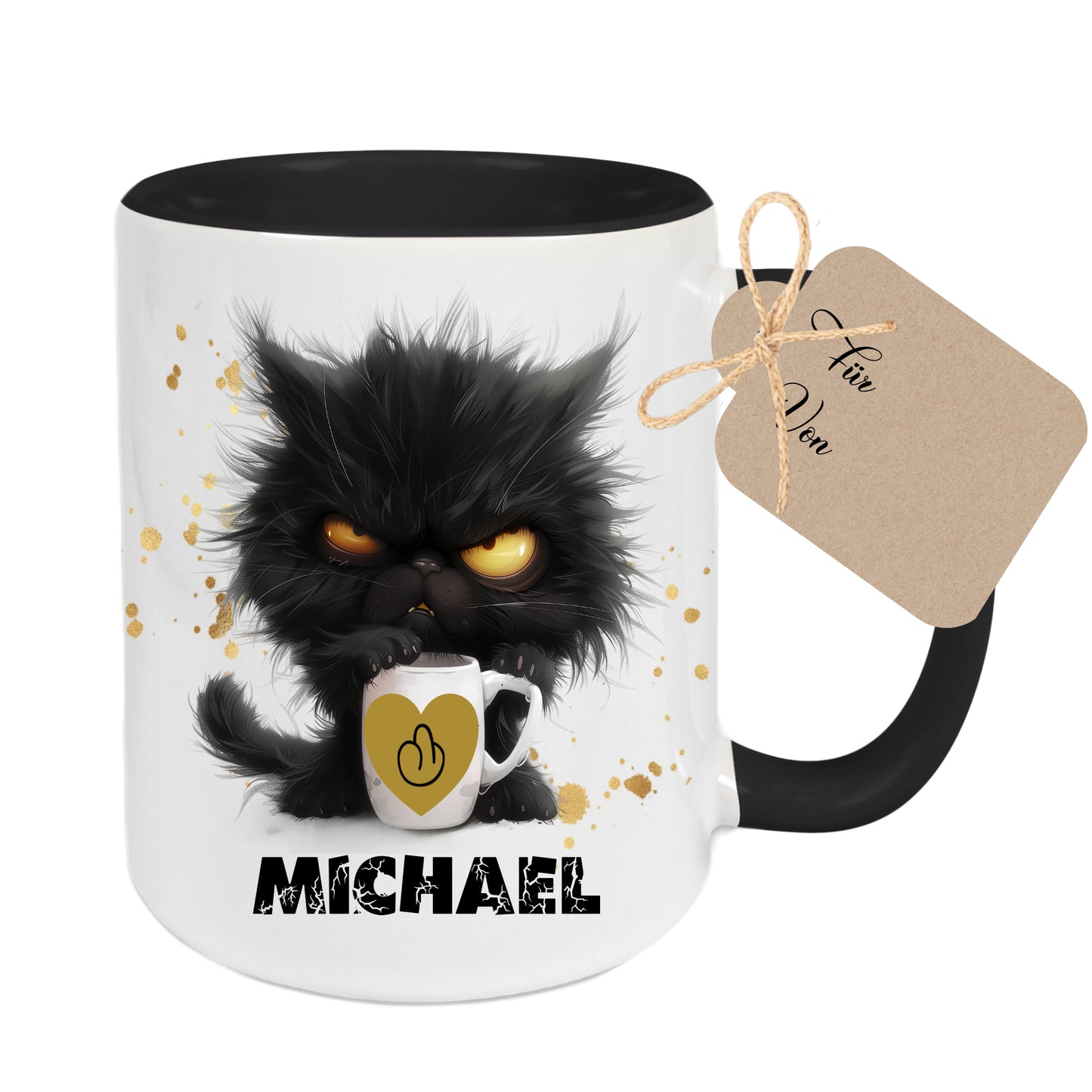 Tasse mit Namen als Geschenk zum Abschied für Kollegen