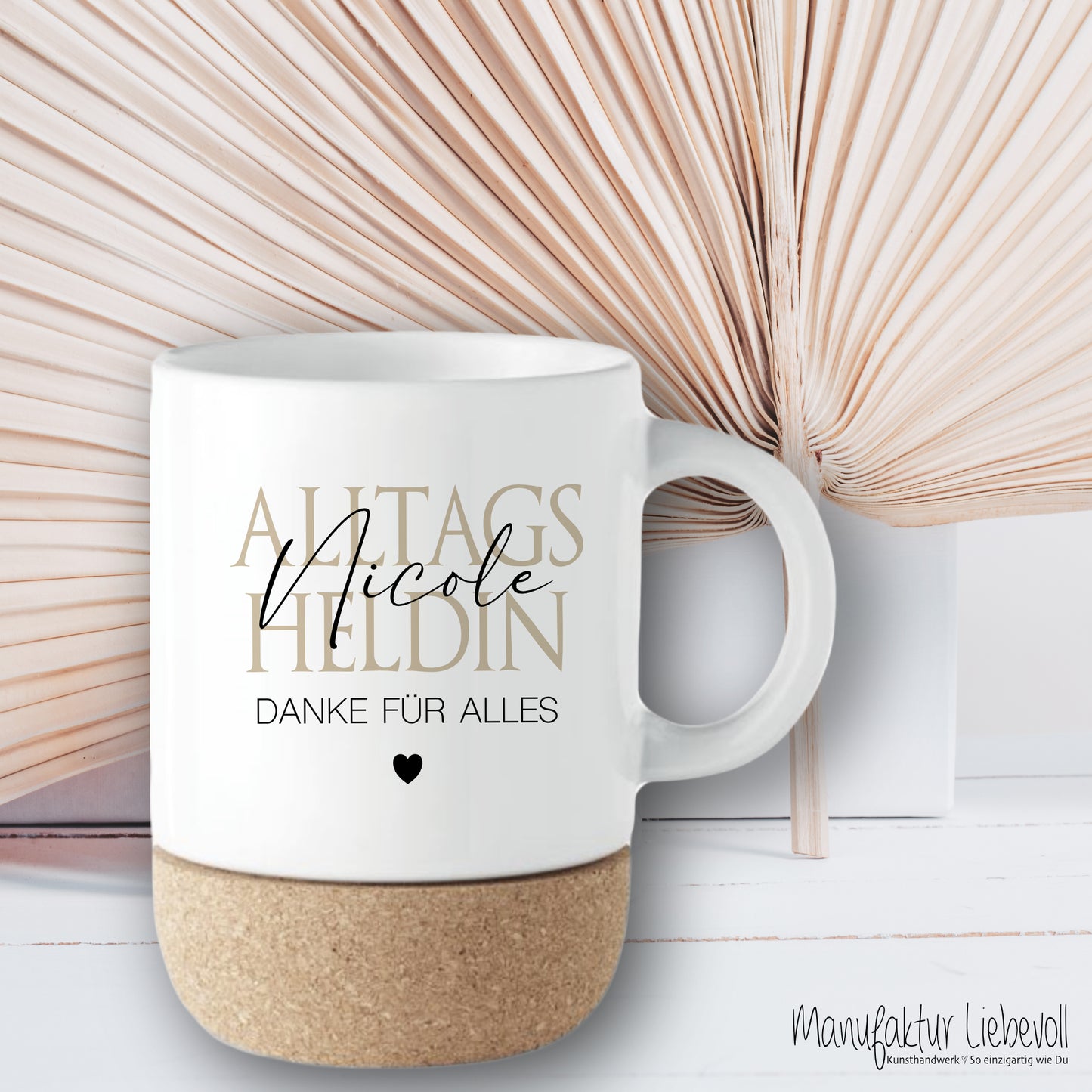 Alltagsheldin Tasse Personalisiert Tasse Name Geschenk für Kollege Dankeschön Geschenk Freundin Kollegin Mama Papa Oma Opa Danke Geschenk