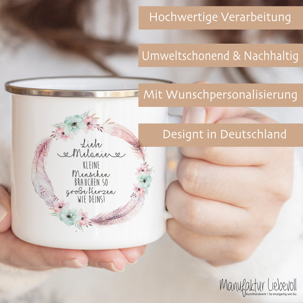 Personalisierte Tasse für Erzieherin Lehrerin Geschenk – Manufaktur Liebevoll