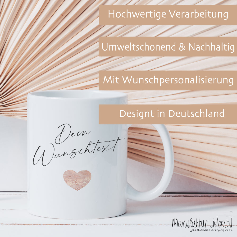 Tasse mit deinem Wunschtext und oder Name personalisieren | Kaffeetasse aus Keramik