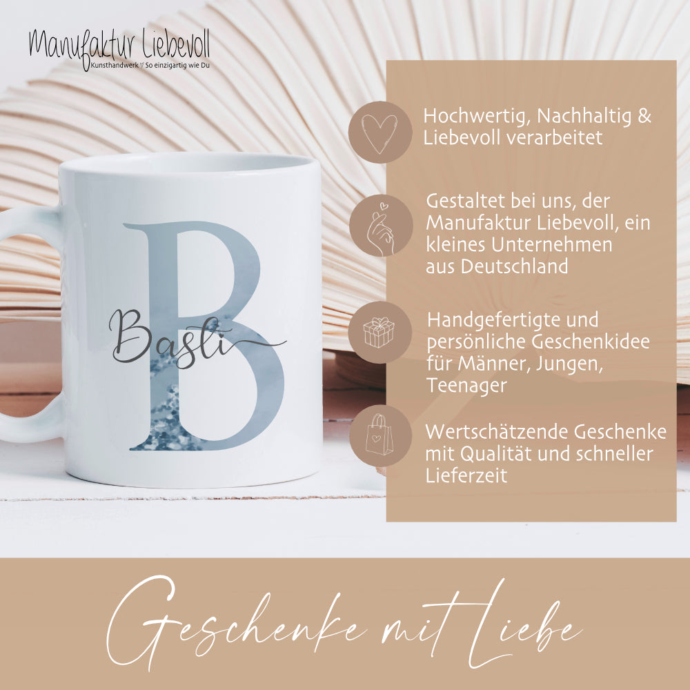 Namenstasse Christina – Personalisiert Mit Color-Paint-Motiv, Spülmaschinenfest