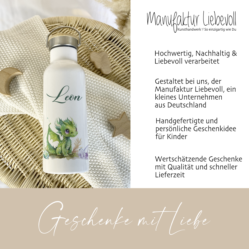 Kindertrinkflasche Drache als Geschenk für Kinder