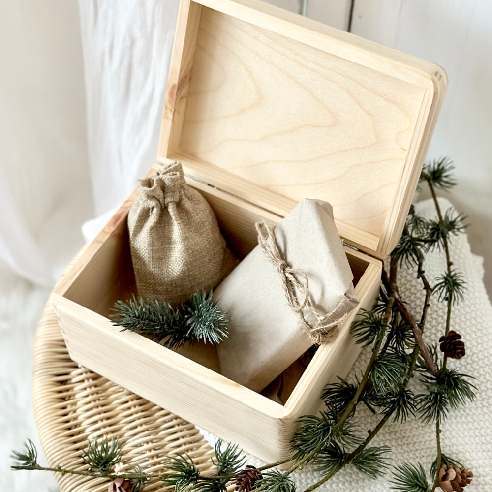 Personalisierte Heiligabend Box Holzbox Personalisiert Weihnachten Geschenk Frohe Weihnachten für Kinder Familie Frauen Freundin Holzkiste