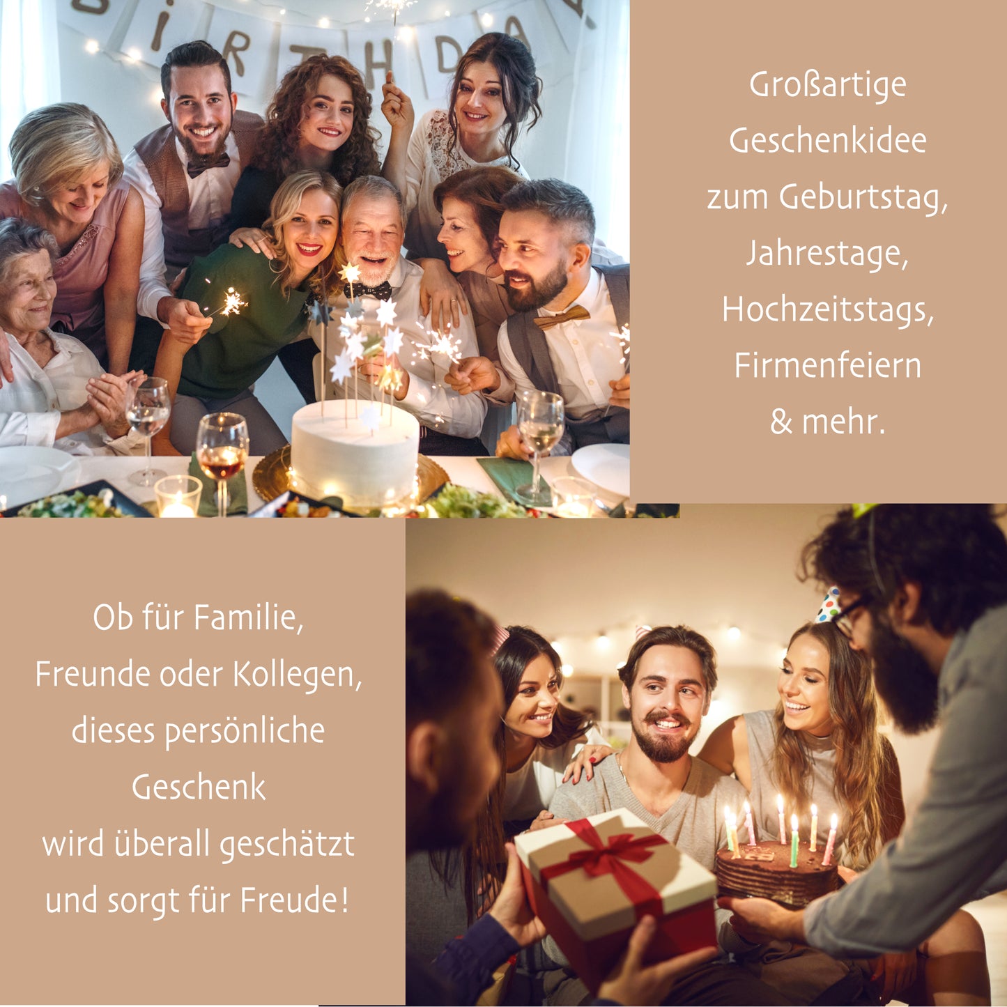 Geburtstag Geschenk Frauen & Männer 18 20 30 40 50 60 70 80 90 Geldgeschenke Gästebuch Holz  Geburtstag LED Deko Personalisierte Geburtstagsgeschenke