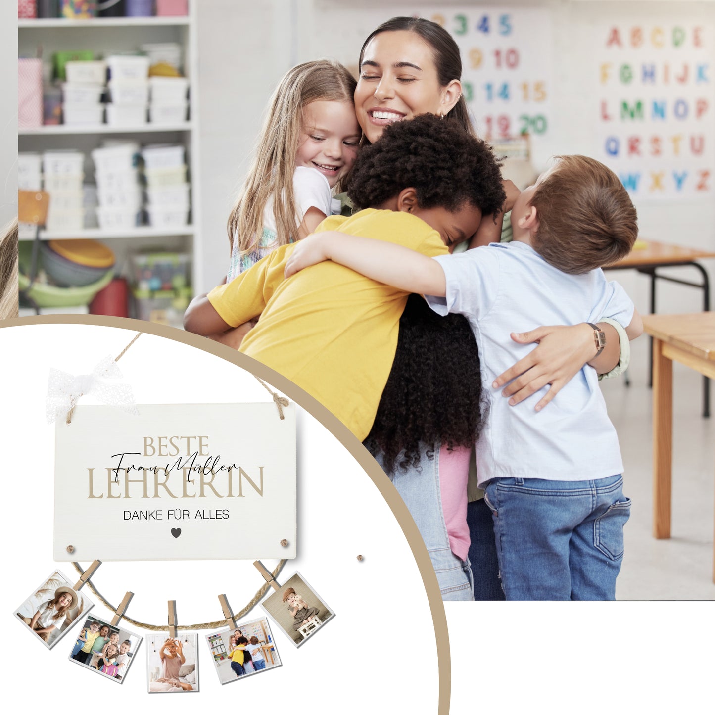 Fotogeschenk Leherin Geschenk Geburtstag Lehrer Namen Abschiedsgeschenk Schule Geburtstagsgeschenk