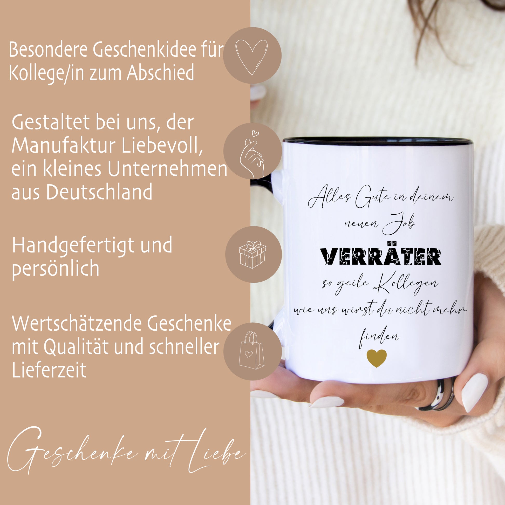 Trendation - Trendation Zaubertasse Dankeschön Abschiedsgeschenk Trendation - Trendation Zaubertasse Dankeschön Abschiedsgeschenk