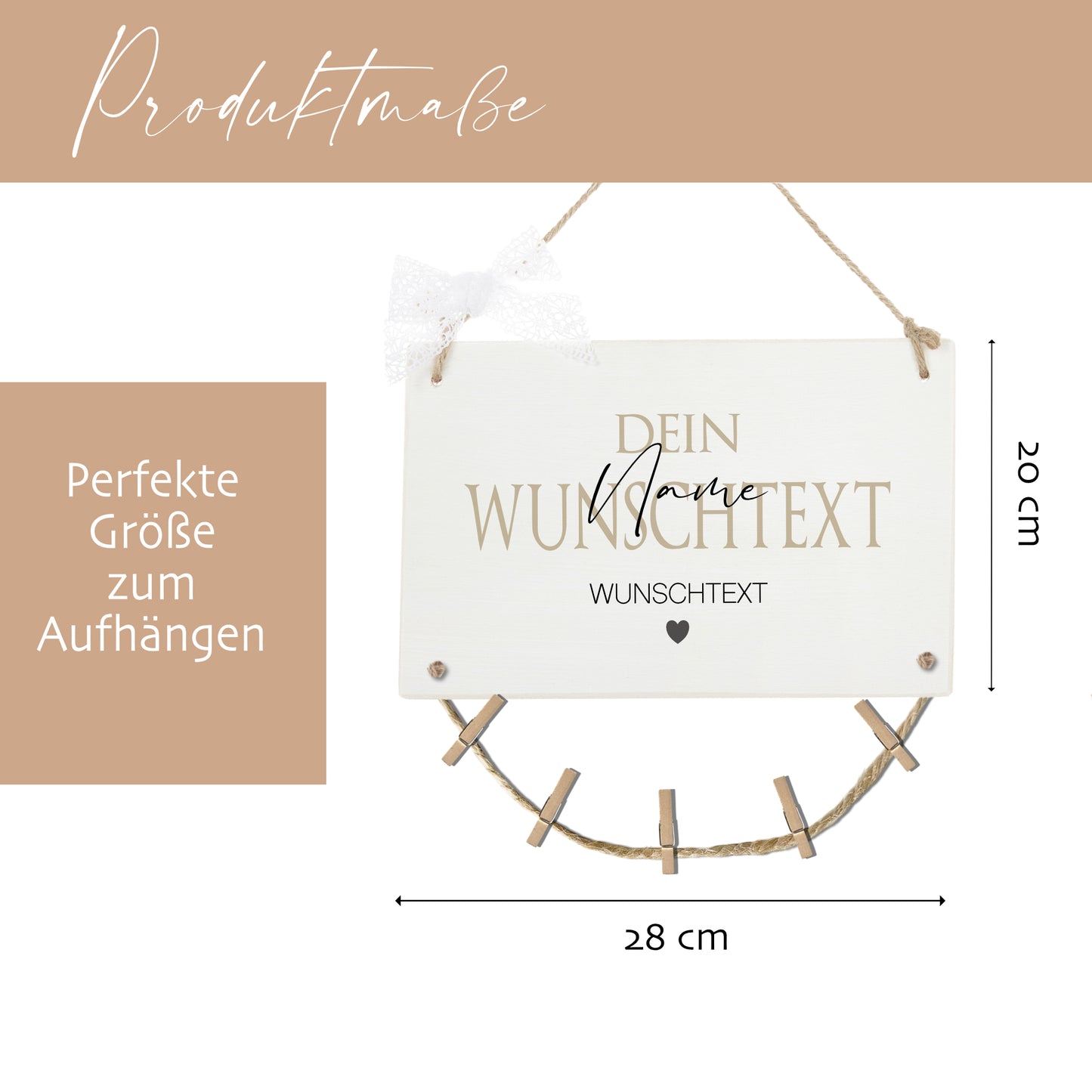 Herzensmensch Wunschtext Personalisiertes Fotogeschenk mit Namen für Frauen & Männer Geburtstag Geburtstagsgeschenk