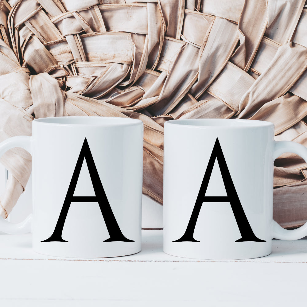 Tasse Personalisiert Buchstaben Tasse mit Anfangsbuchstaben Keramiktasse