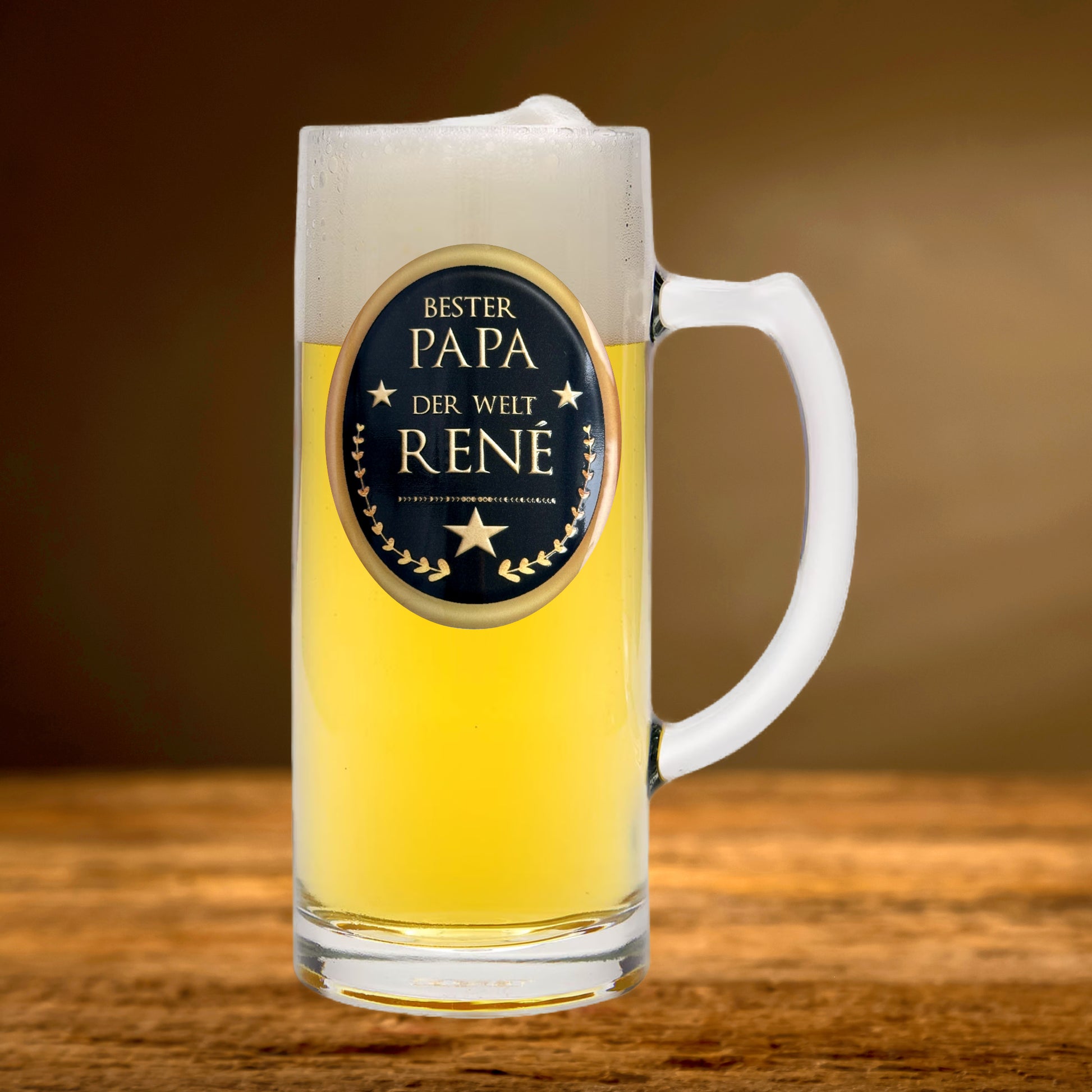 Bierglas Gravur Papa Name Geschenk Vatertag Geburtstag