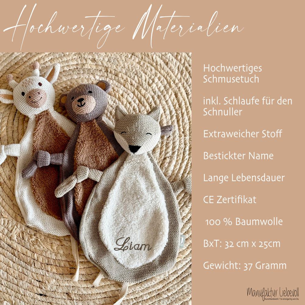 Personalisierte Schmusetücher für Babys