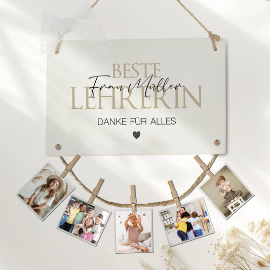 Fotogeschenk Leherin Geschenk Geburtstag Lehrer Namen Abschiedsgeschenk Schule Geburtstagsgeschenk