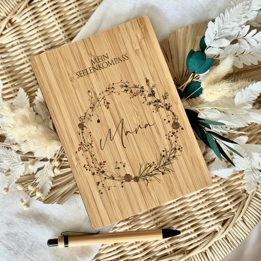 Tagebuch personalisiert Notizbuch mit Namen A5 Journal Mädchen Frauen Männer Teenager Geschenk Schreibheft Journal Notizheft Kugelschreiber