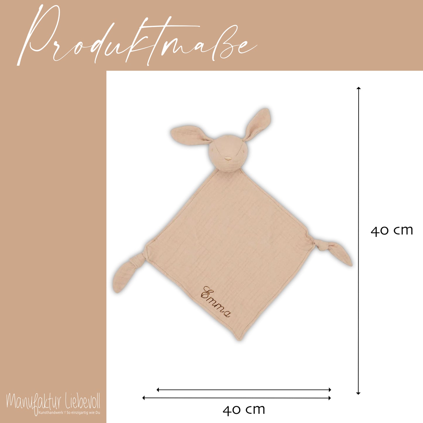 Schnuffeltuch Baby mit Namen Kuscheltuch personalisiert Geschenke Baby Schmusetuch Baby Kuscheltier Hase Babygeschenk