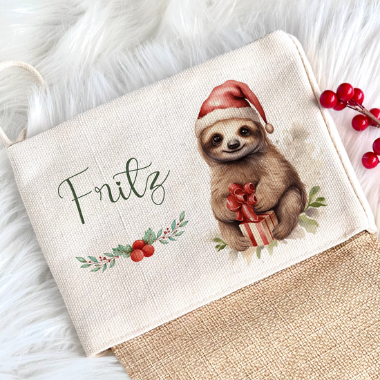 Papasgix Personalisierter Weihnachtsstrumpf 18 Zoll – Bestickt Mit Namen, Klassisch Gestrickt Für Kamin & Baum