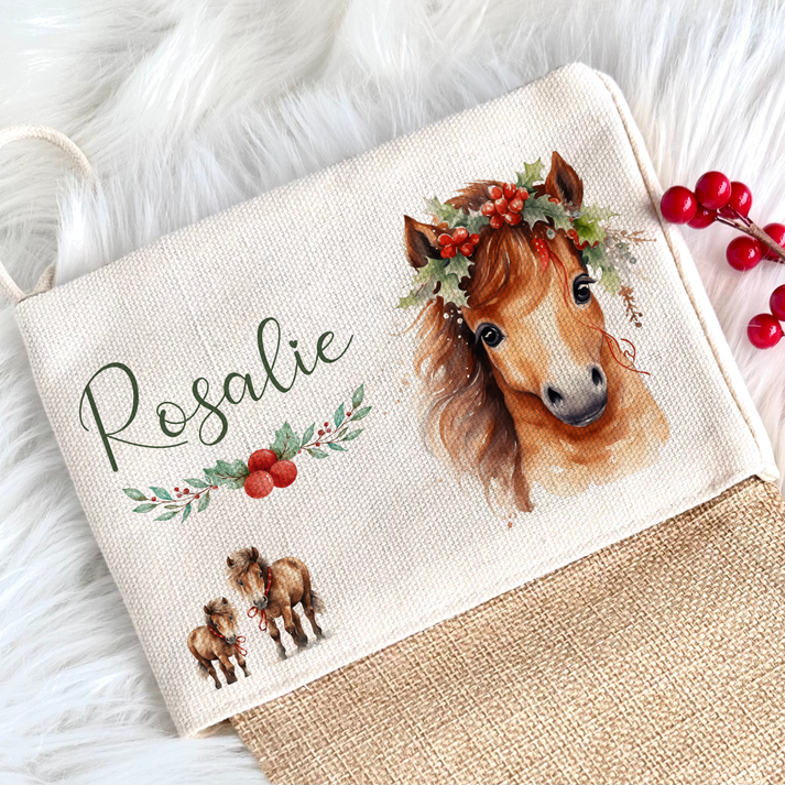 Papasgix Personalisierter Weihnachtsstrumpf 18 Zoll – Bestickt Mit Namen, Klassisch Gestrickt Für Kamin & Baum