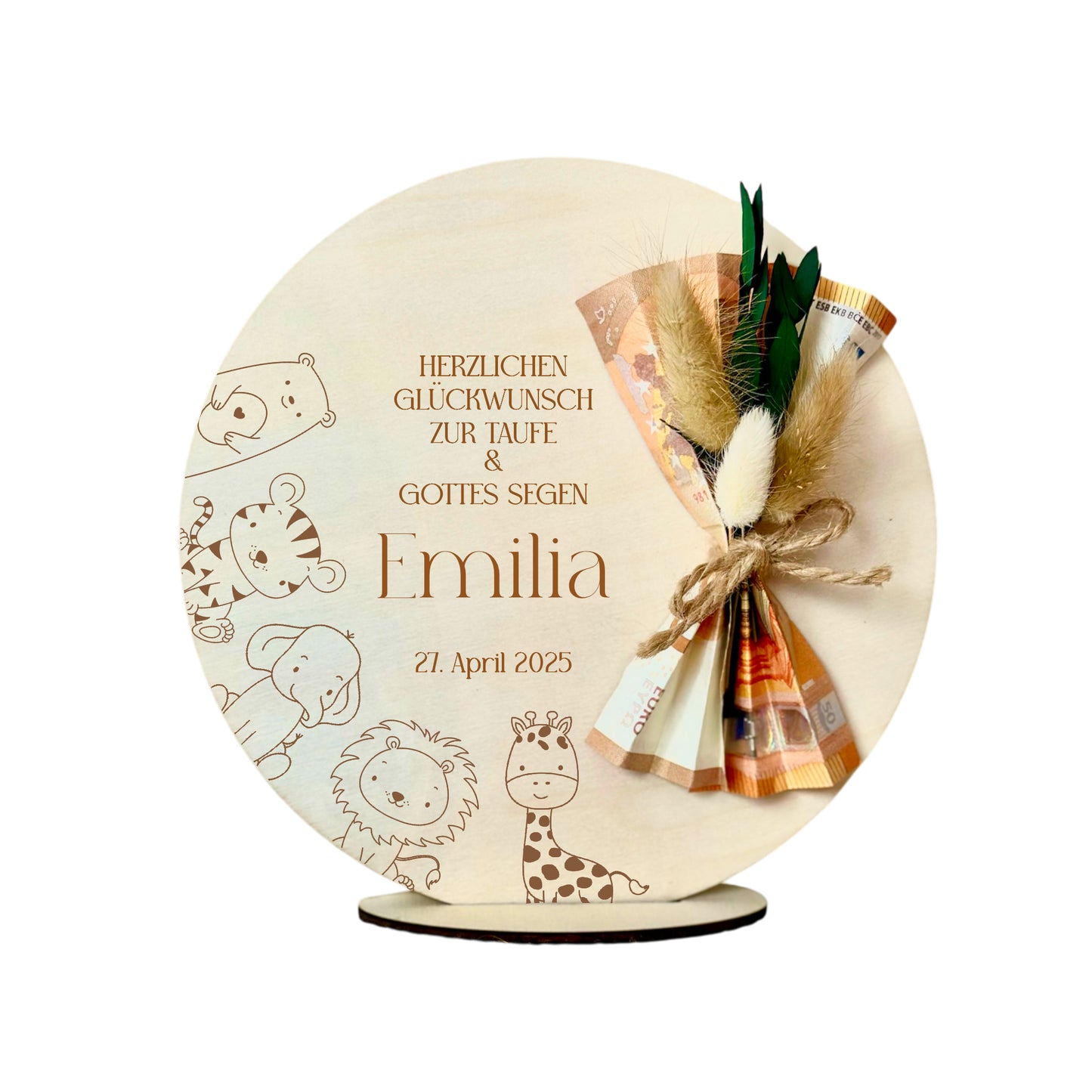 Geldgeschenk Taufe Taufgeschenk personalisiert Geldgeschenk zur Taufe mit Namen Spruch & Datum Baby Taufgeschenk Mädchen Jungen Babygeschenk