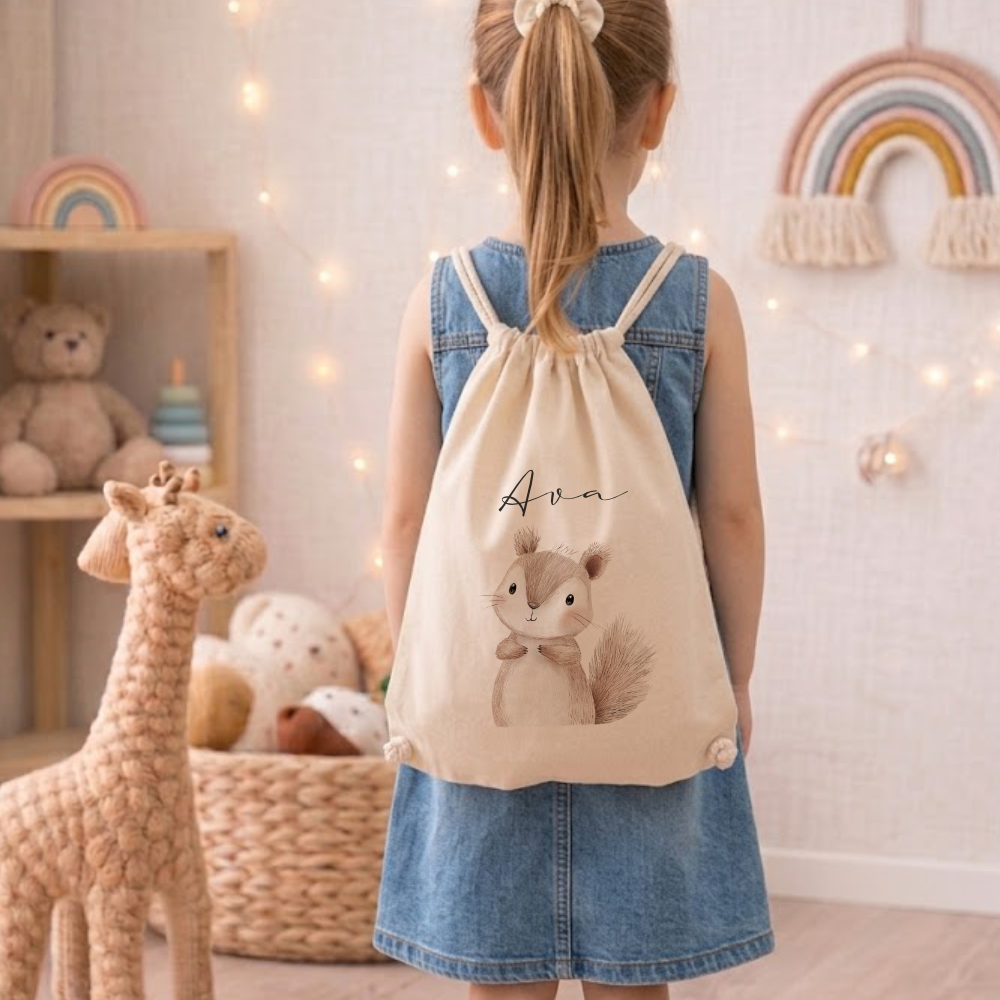 Kinder-Rucksack & Turnbeutel im Boho-Stil – Personalisiert für Kindergarten & Kita, Kinderbeutel