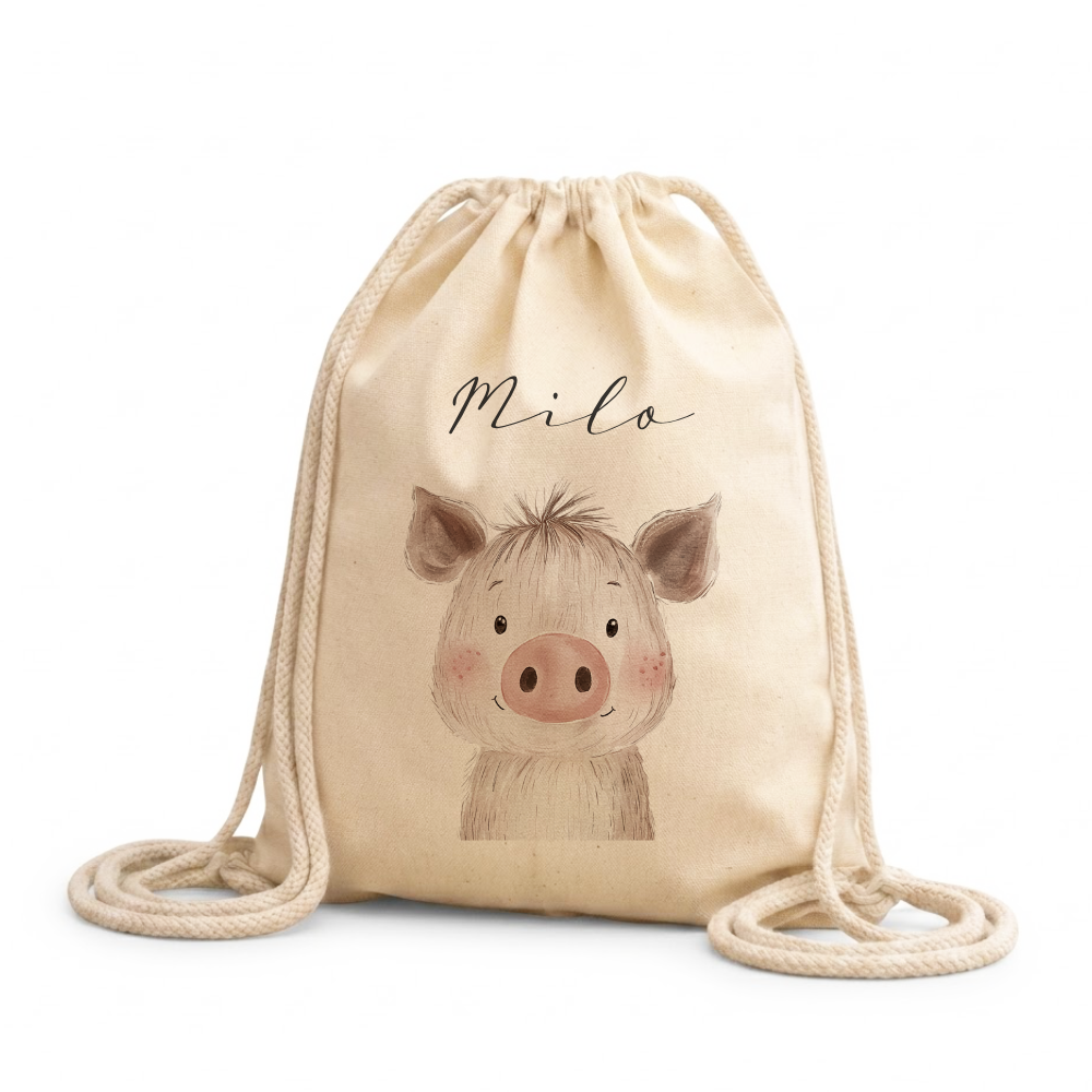 Kinder-Rucksack & Turnbeutel im Boho-Stil – Personalisiert für Kindergarten & Kita, Kinderbeutel