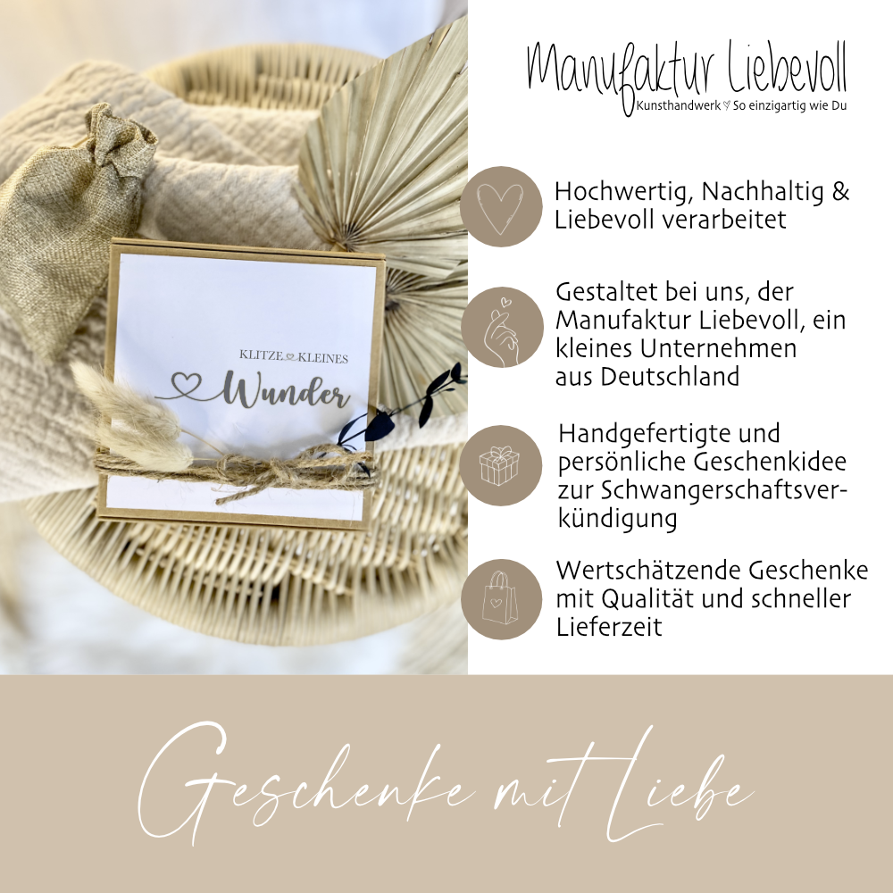 Geschenkidee um Schwangerschaft zu verkünden